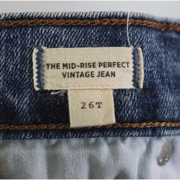 Madewell The Mid Rise Perfect Vintage Jean 26 Tall - Picture 5 of 8